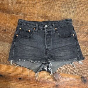 Levi's Black Jean Shorts